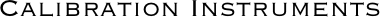 Calibration Instruments